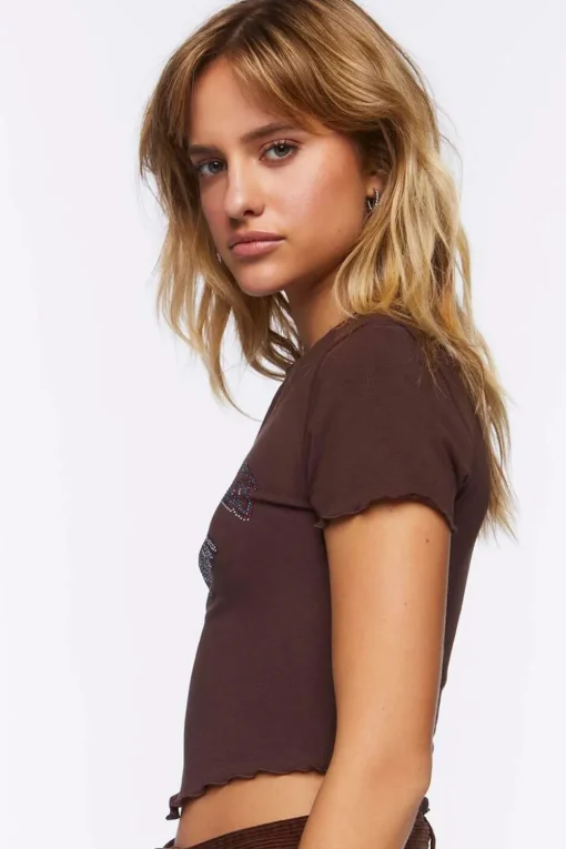 Rhinestone Los Angeles Graphic Baby Tee