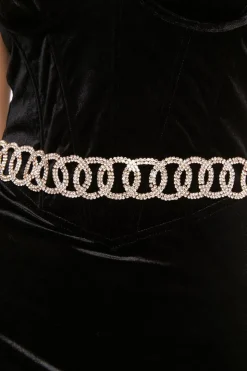 Rhinestone O-Ring Belt