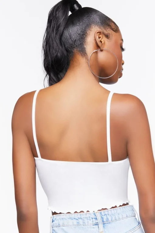 Rhinestone O-Ring Cropped Cami