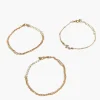 Rhinestone Snake Charm Bracelet Set