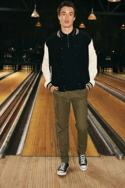 Ribbed Bomber Jacket