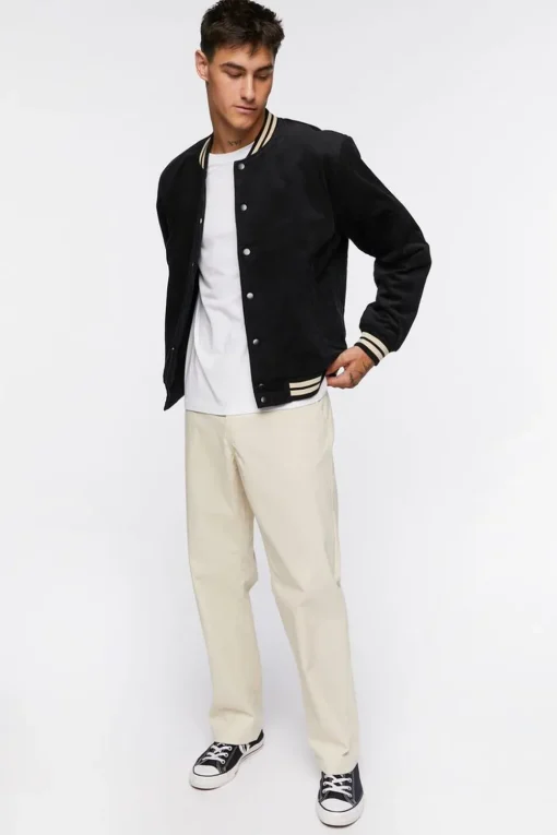 Ribbed Bomber Jacket