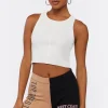 Ribbed Colorblock Biker Shorts