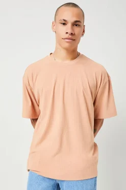 Ribbed Crew Neck Tee