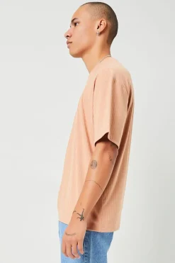 Ribbed Crew Neck Tee