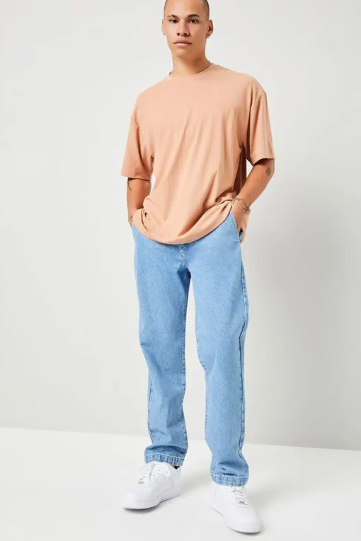 Ribbed Crew Neck Tee