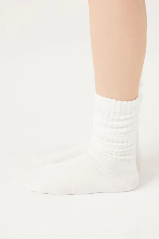 Ribbed Crew Socks