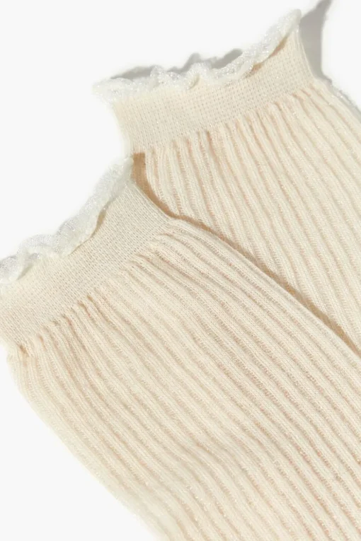 Ribbed Crew Socks