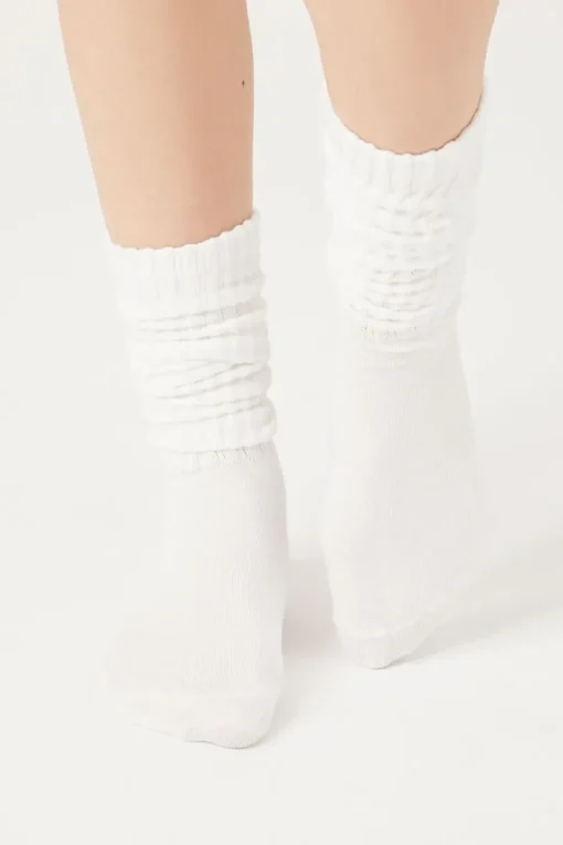 Ribbed Crew Socks