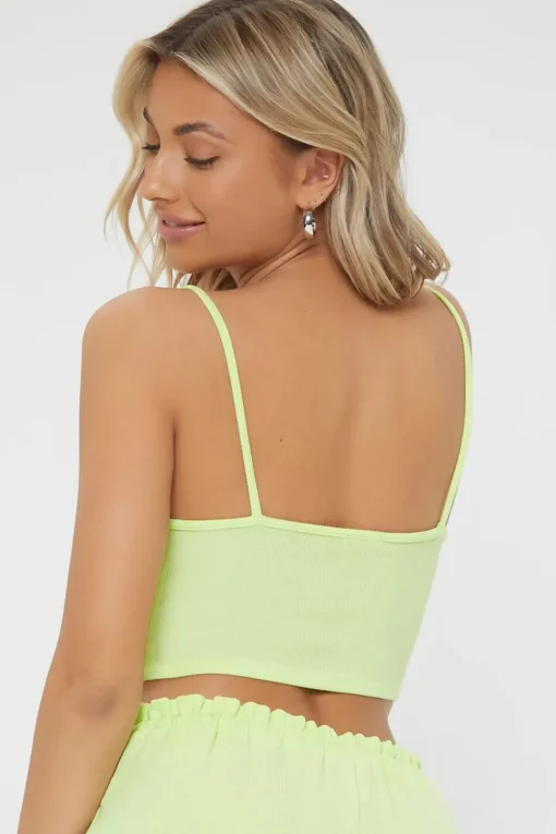 Ribbed Cropped Lounge Cami