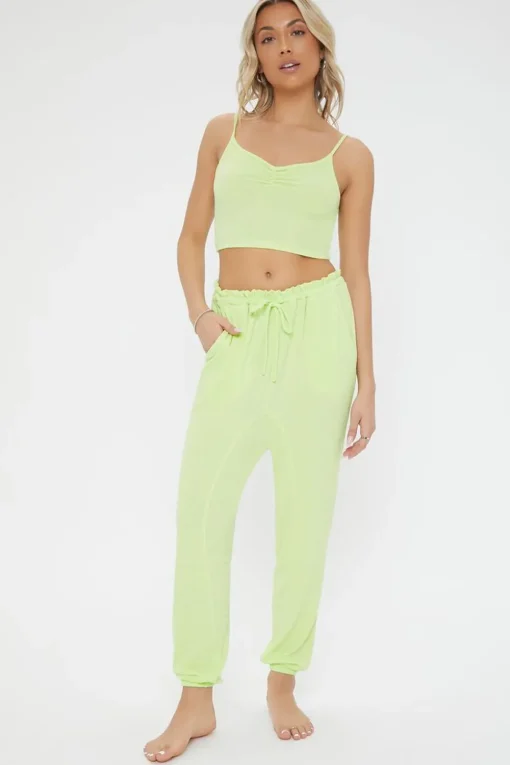 Ribbed Cropped Lounge Cami