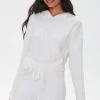 Ribbed Drawstring Hoodie
