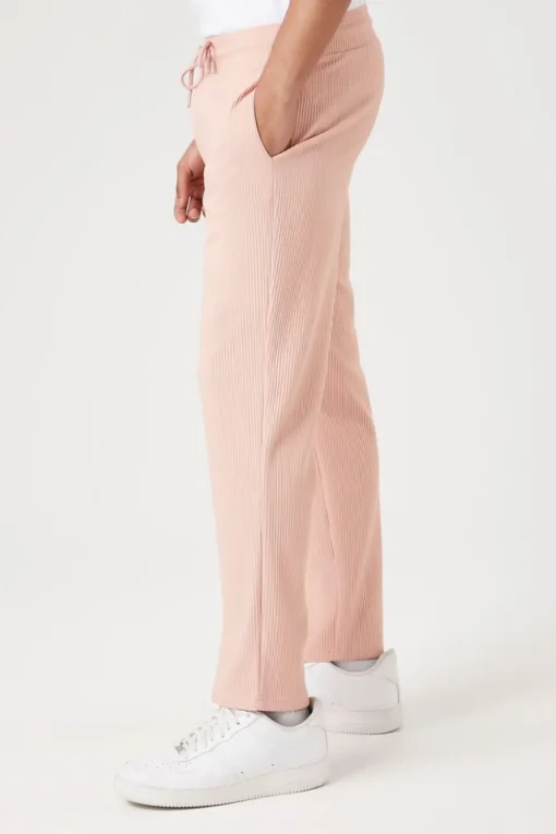 Ribbed Drawstring Pants