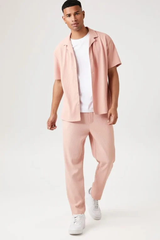 Ribbed Drawstring Pants