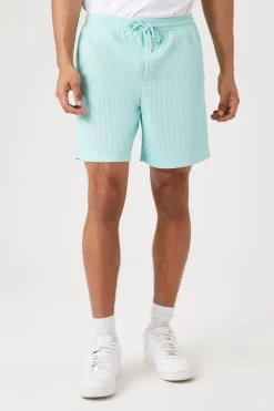Ribbed Drawstring Shorts