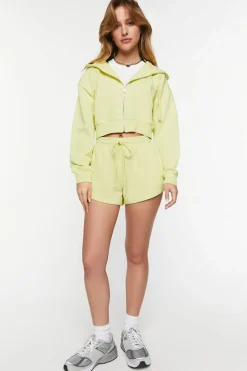 Ribbed Drawstring Shorts