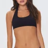 Ribbed Halter Bikini Top
