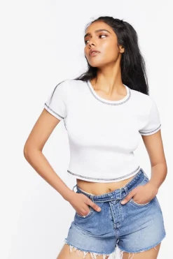 Ribbed Knit Baby Tee
