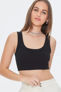 Ribbed Knit Crop Top