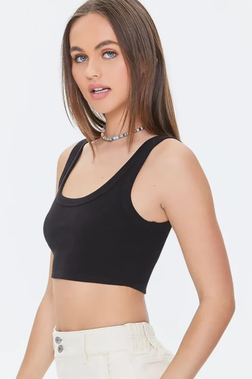 Ribbed Knit Crop Top