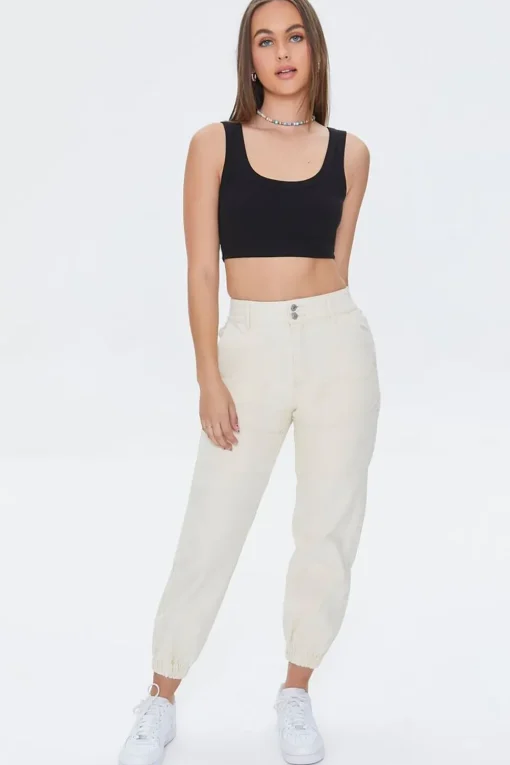 Ribbed Knit Crop Top