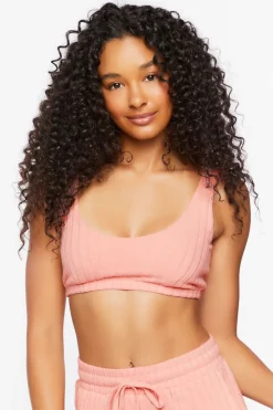 Ribbed Knit Lounge Crop Top