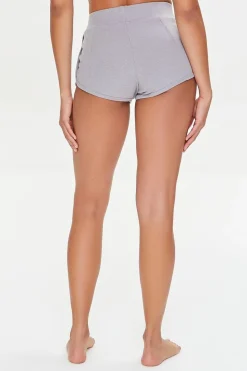 Ribbed Knit Lounge Shorts