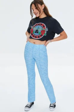 Ribbed Knit Space-Dye Pants