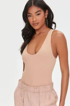 Ribbed Knit Tank Bodysuit