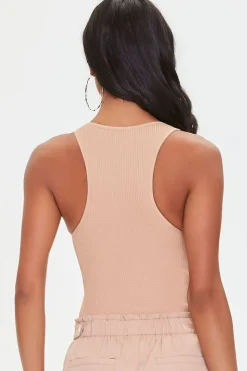 Ribbed Knit Tank Bodysuit