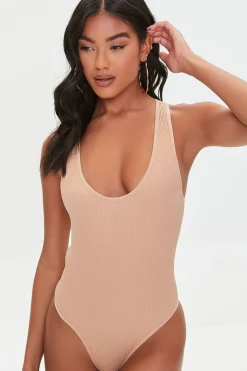 Ribbed Knit Tank Bodysuit