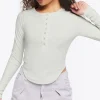 Ribbed Long-Sleeve Top