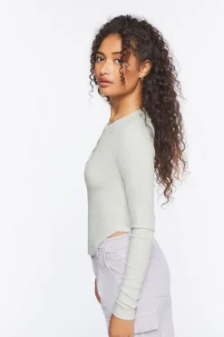 Ribbed Long-Sleeve Top