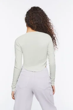 Ribbed Long-Sleeve Top
