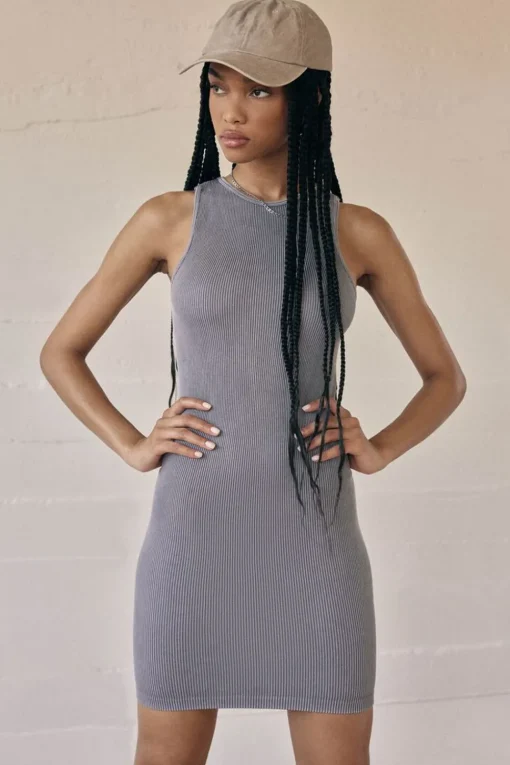 Ribbed Mini Tank Dress