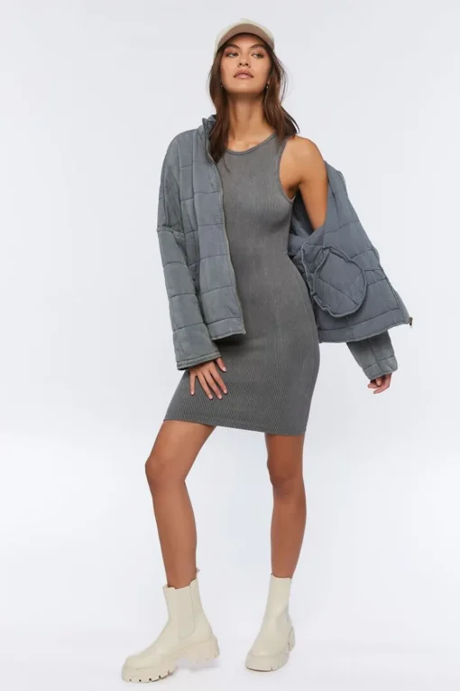 Ribbed Mini Tank Dress