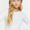Ribbed Raglan-Sleeve Top