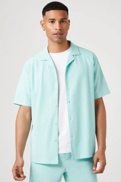 Ribbed Short-Sleeve Shirt