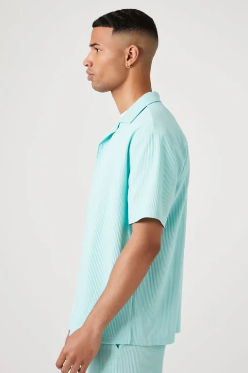 Ribbed Short-Sleeve Shirt