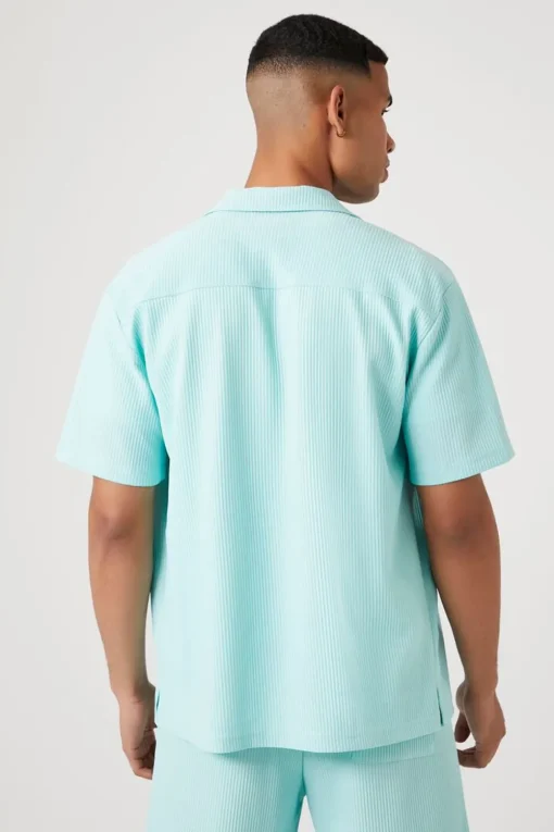 Ribbed Short-Sleeve Shirt