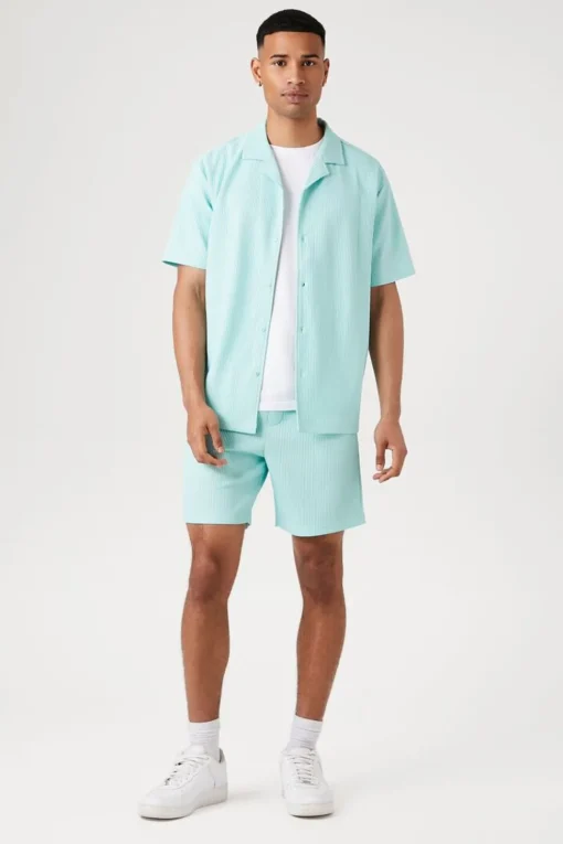 Ribbed Short-Sleeve Shirt