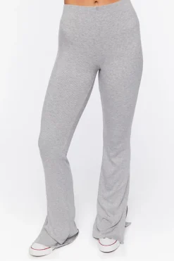 Ribbed Straight-Leg Pants