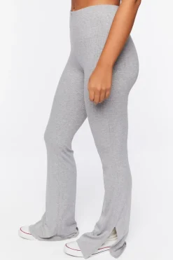 Ribbed Straight-Leg Pants