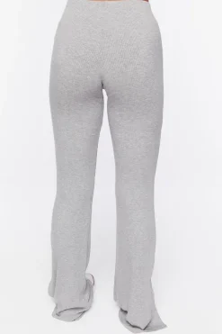 Ribbed Straight-Leg Pants