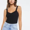 Ribbed Sweater-Knit Top