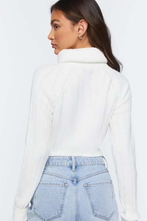 Ribbed Turtleneck Sweater