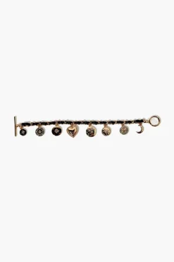 Ribbon-Chain Charm Bracelet