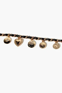 Ribbon-Chain Charm Bracelet