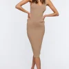 Rib-Knit Bodycon Midi Dress