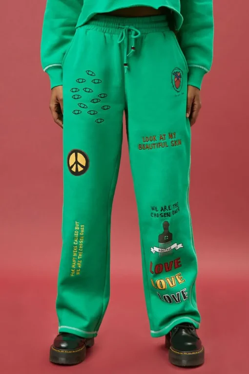 Ron Bass Embroidered Sweatpants